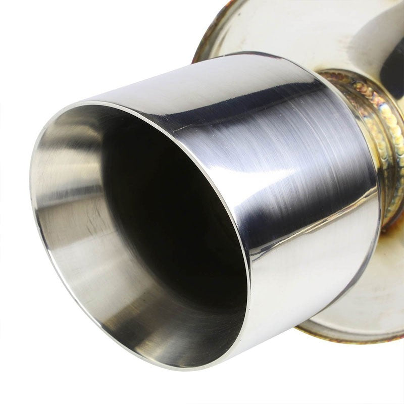 4" Roll Muffler Tip Exhaust Catback System For 01-06 Chrysler PT Crusier 2.4L-Performance-BuildFastCar