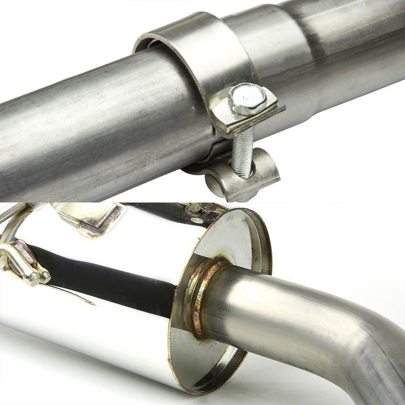 4" Roll Muffler Tip Exhaust Catback System For 01-06 Chrysler PT Crusier 2.4L-Performance-BuildFastCar