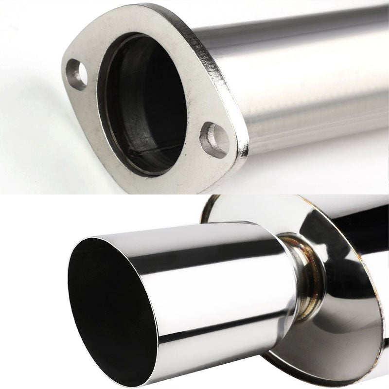 4" Muffler Tip Exhaust Catback System For 88-91 Civic ED3/ED4 Sedan 1.5L/1.6L-Performance-BuildFastCar