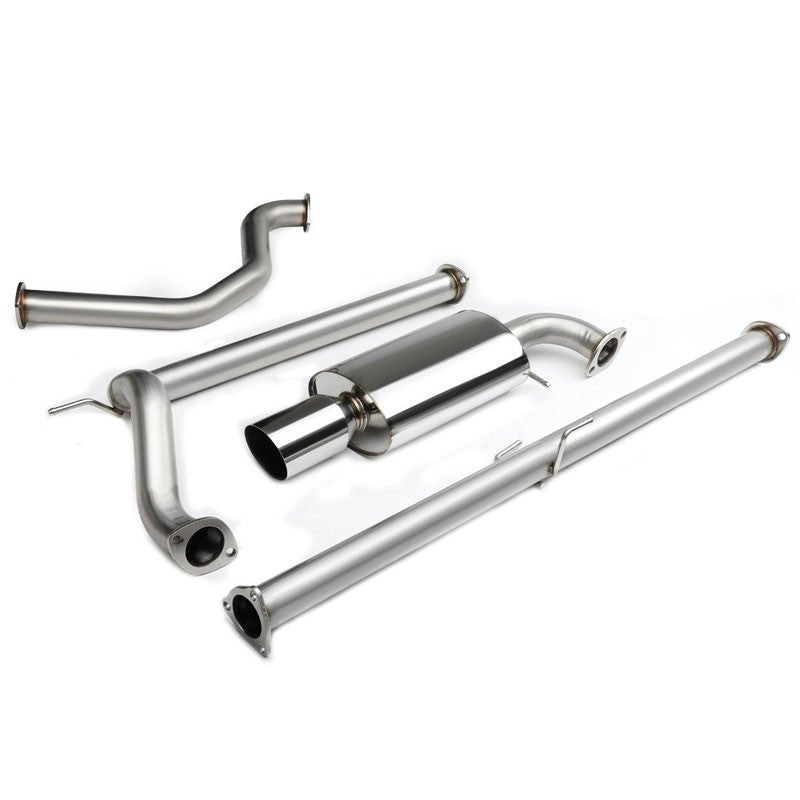 4" Muffler Tip Exhaust Catback System For 88-91 Civic ED3/ED4 Sedan 1.5L/1.6L-Performance-BuildFastCar