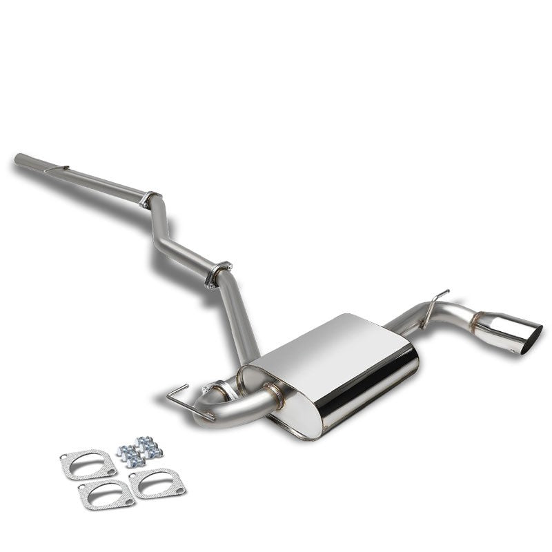 3.5" Round Muffler Tip Exhaust Catback System For 07-13 Jeep Patriot MK74 2.4L-Performance-BuildFastCar