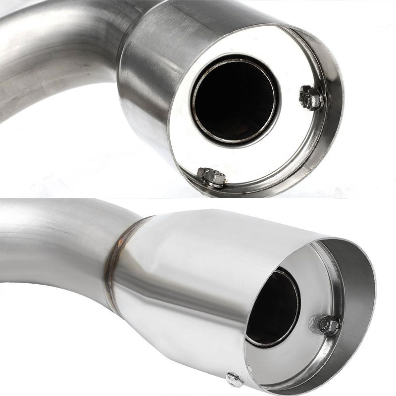 3.5" Round Muffler Tip Exhaust Catback System For 07-13 Jeep Patriot MK74 2.4L-Performance-BuildFastCar