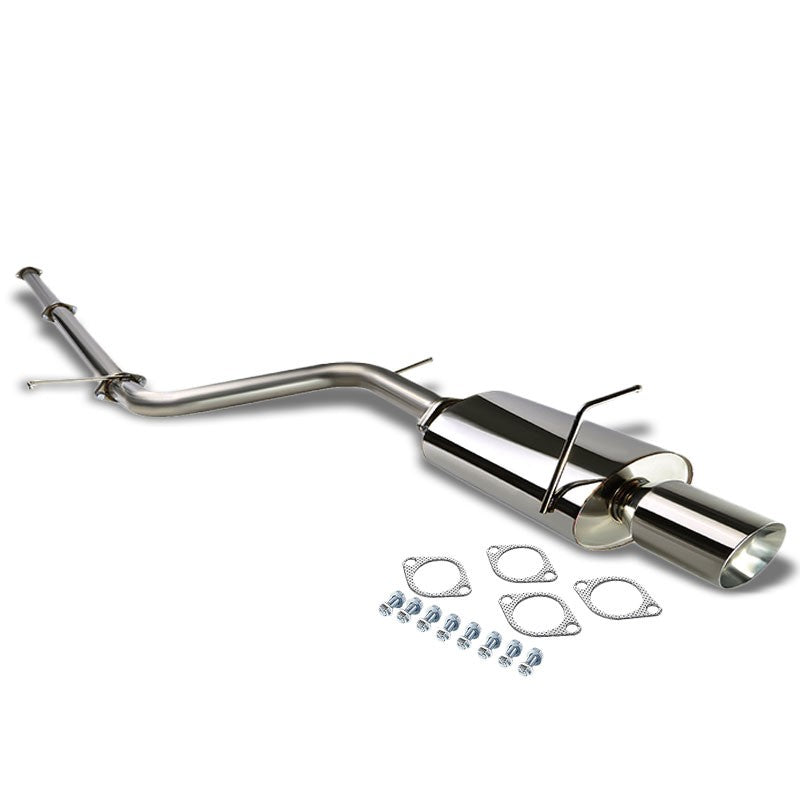 4&quot; Slant Roll Muffler Tip Exhaust Catback System For 06-09 Eclipse 4G GS 2.4L-Performance-BuildFastCar