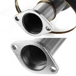 4" Slant Roll Muffler Tip Exhaust Catback System For 06-09 Eclipse 4G GS 2.4L-Performance-BuildFastCar