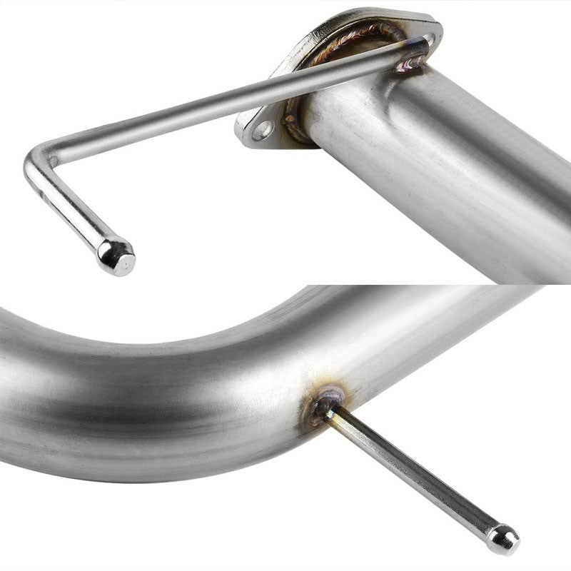 4" Slant Muffler Tip Exhaust Catback System For 06-09 Mitsubishi Eclipse 4G GS-Performance-BuildFastCar