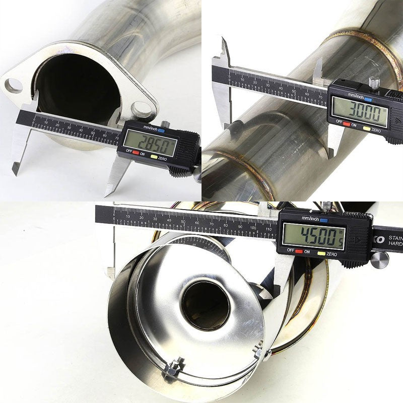 4.5" Muffler Tip Exhaust Catback System For 90-94 Mitsubishi Eclipse GSX 2.0L-Performance-BuildFastCar