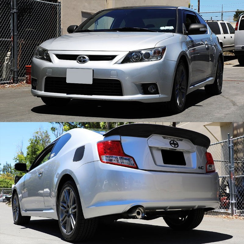4" Slant Muffler Tip Exhaust Catback System For 11-16 Scion tC Base 2.5L DOHC-Performance-BuildFastCar