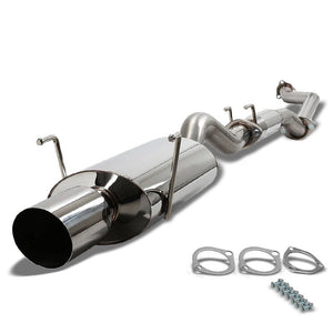 4" Oval Muffler Tip Exhaust Catback System For 02-06 Acura RSX Type-S 2.0L DOHC-Performance-BuildFastCar