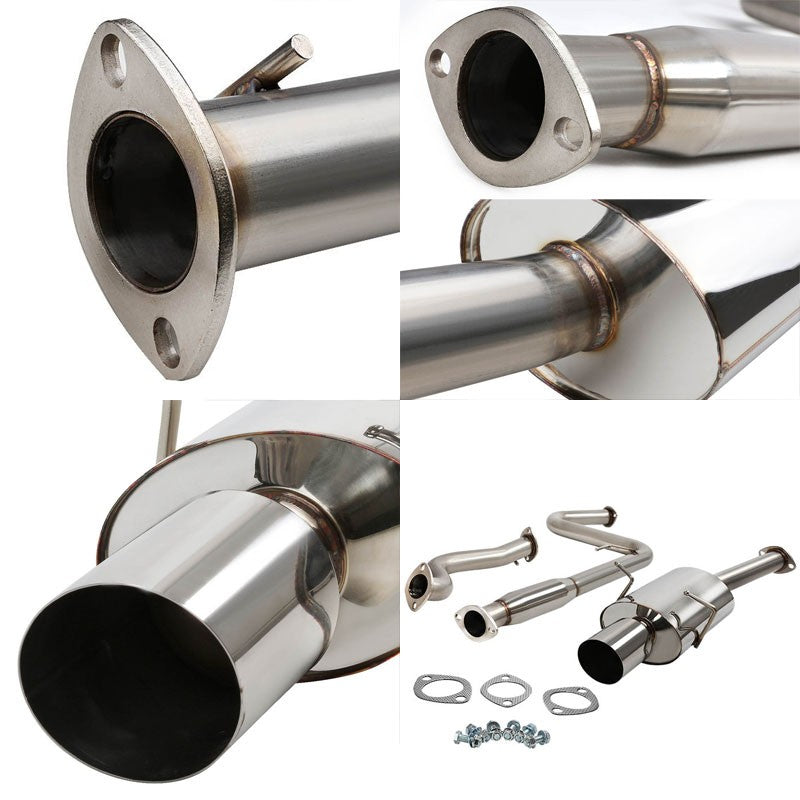 4" Muffler Tip Exhaust OE Catback System For 05-10 Chevrolet Cobalt 2.2L DOHC-Performance-BuildFastCar