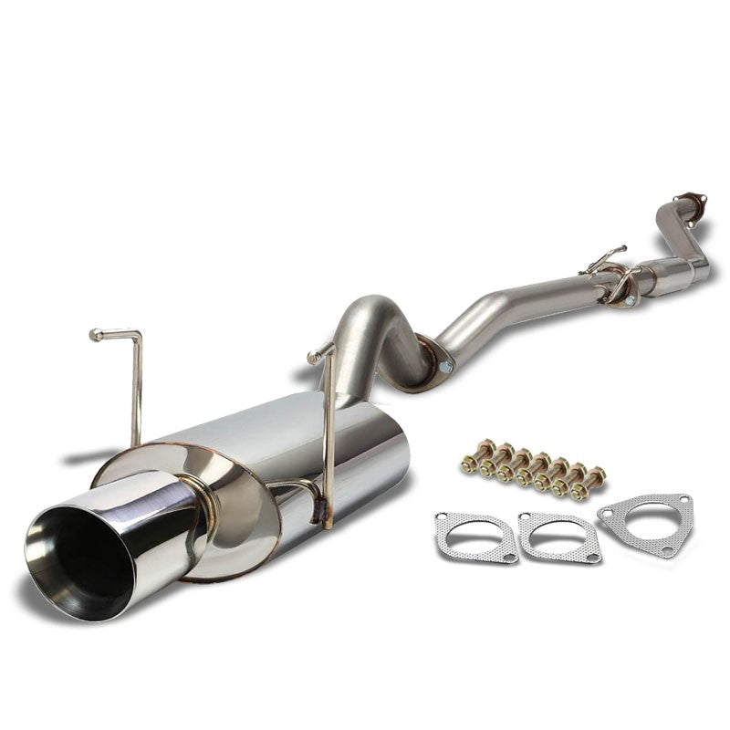 4&quot; Roll Muffler Tip Exhaust OE Catback System For 02-05 Civic EP3 Si/SiR 2.0L-Performance-BuildFastCar