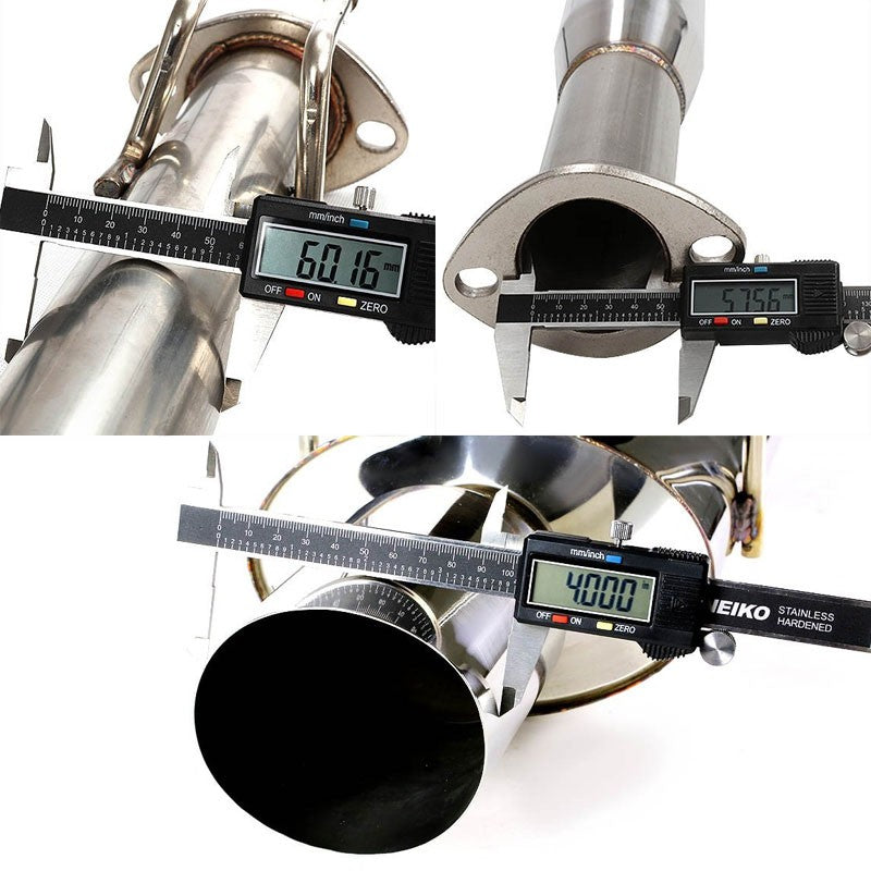 4" Muffler Tip Exhaust OE Catback System For 02-05 Civic EP3 Si/SiR 2.0L DOHC-Performance-BuildFastCar