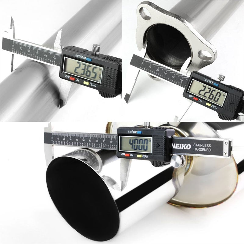 4" Muffler Tip Exhaust OE Catback System For 88-91 Civic ED3/ED4 Sedan 1.5L/1.6L-Performance-BuildFastCar
