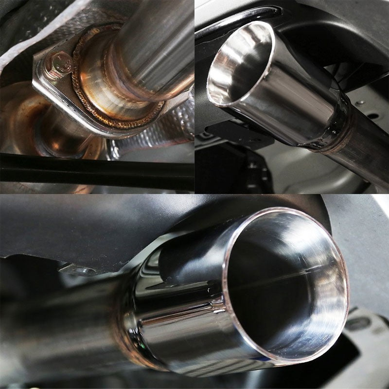 3" Double Wall Muffler Tip Exhaust Catback System For 16 Scion iM 2ZR-FAE E180-Performance-BuildFastCar