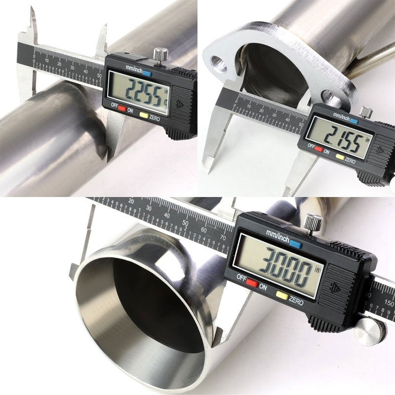 3" Double Wall Muffler Tip Exhaust Catback System For 16 Scion iM 2ZR-FAE E180-Performance-BuildFastCar