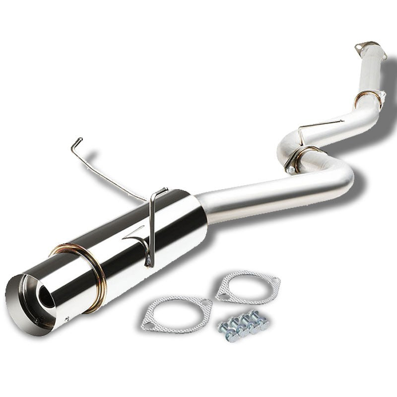 4.5&quot; Muffler Tip Exhaust Catback System For 15-17 Subaru WRX 2.0L/2.5L H4 DOHC-Performance-BuildFastCar