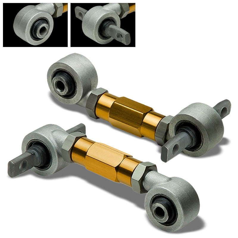 Gold Adjust Steel Rear Camber Control Arm Kit For 88-00 Civic EE/EF/EG/EH/EJ/DC-Suspension-BuildFastCar