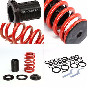 Front/Rear Scaled Black Coilover Red Lowering Spring For 00-05 Neon/SRT-4 2.0L-Suspension-BuildFastCar