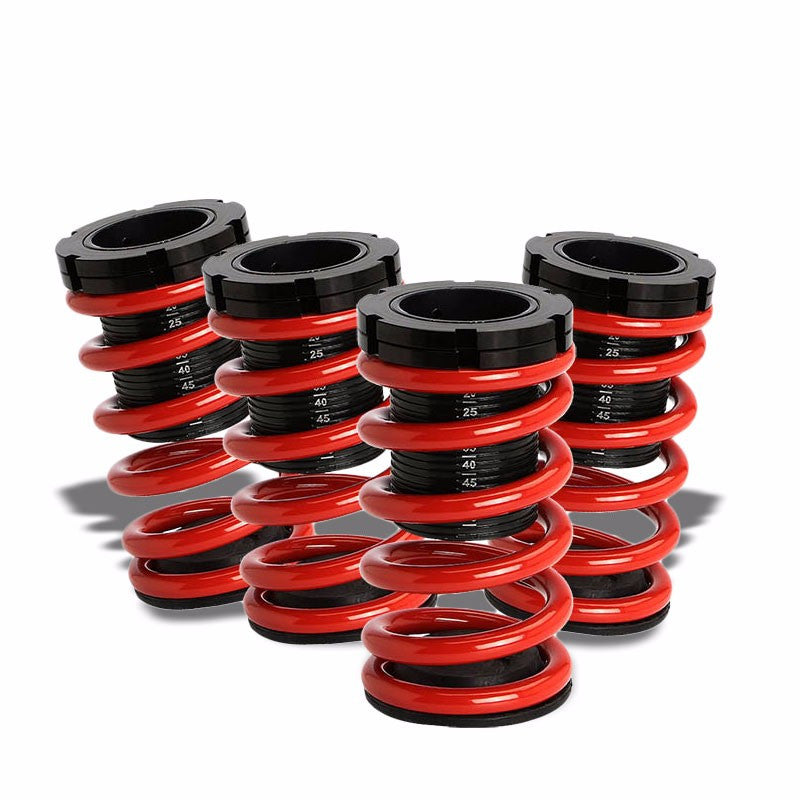 Front/Rear Scaled Black Coilover Red Lowering Spring For 00-05 Neon/SRT-4 2.0L-Suspension-BuildFastCar