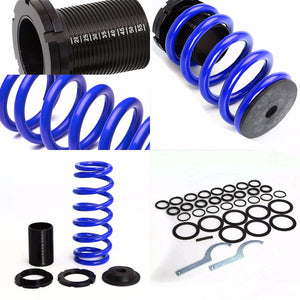 Front/Rear Scaled Black Coilover Blue Lowering Spring For 93-97 Ford Probe/MX6-Suspension-BuildFastCar