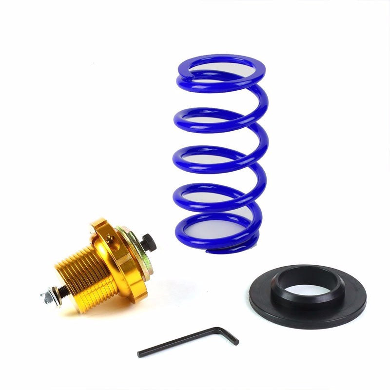 Front/Rear 1"-4" Adjust Blue Suspension Lowering Spring+Perch For 06-11 Civic-Suspension-BuildFastCar