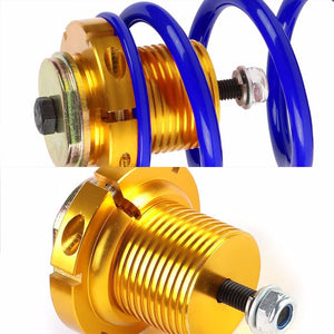 Front/Rear 1"-4" Adjust Blue Suspension Lowering Spring+Perch For 06-11 Civic-Suspension-BuildFastCar