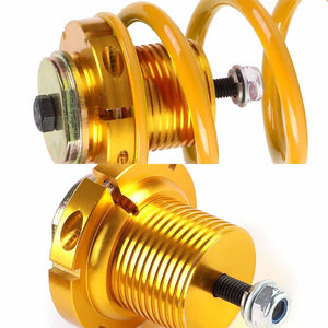 Front/Rear 1"-4" Adjust Gold Suspension Lowering Spring+Perch For 06-11 Civic-Suspension-BuildFastCar