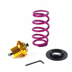 Front/Rear 1"-4" Adjust Purple Suspension Lowering Spring+Perch For 06-11 Civic-Suspension-BuildFastCar