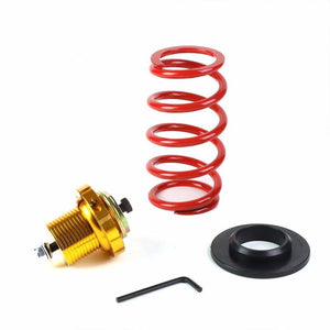 Front/Rear 1"-4" Adjust Red Suspension Lowering Spring+Perch For 06-11 Civic-Suspension-BuildFastCar