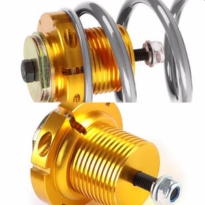 Front/Rear 1"-4" Adjust Silver Suspension Lowering Spring+Perch For 06-11 Civic-Suspension-BuildFastCar