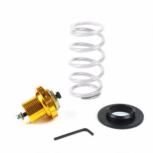 Front/Rear 1"-4" Adjust White Suspension Lowering Spring+Perch For 06-11 Civic-Suspension-BuildFastCar