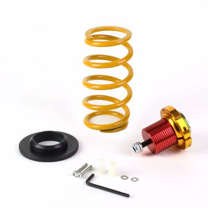 Front/Rear 1"-4" Adjust Gold Suspension Lowering Spring+Perch For 12-15 Civic-Suspension-BuildFastCar