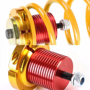 Front/Rear 1"-4" Adjust Gold Suspension Lowering Spring+Perch For 12-15 Civic-Suspension-BuildFastCar