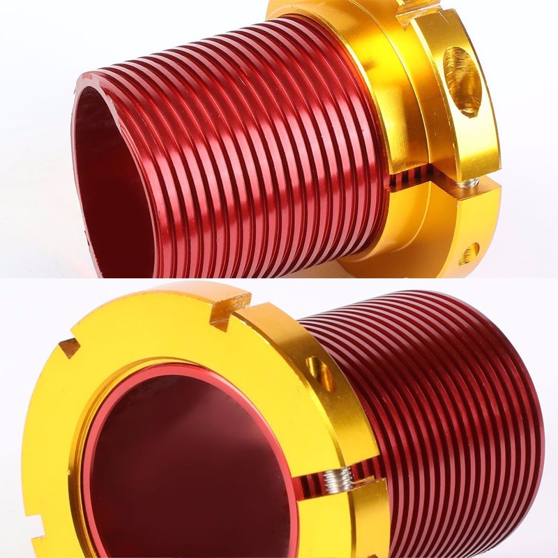 Front/Rear 1"-4" Adjust Gold Suspension Lowering Spring+Perch For 12-15 Civic-Suspension-BuildFastCar