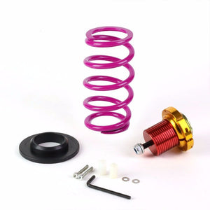 Front/Rear 1"-4" Adjust Purple Suspension Lowering Spring+Perch For 12-15 Civic-Suspension-BuildFastCar