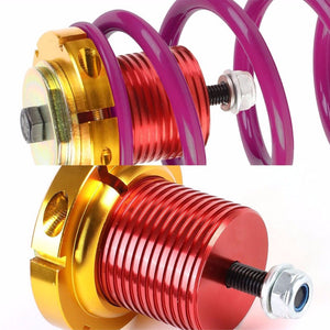 Front/Rear 1"-4" Adjust Purple Suspension Lowering Spring+Perch For 12-15 Civic-Suspension-BuildFastCar