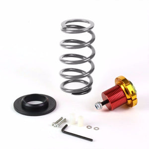 Front/Rear 1"-4" Adjust Silver Suspension Lowering Spring+Perch For 12-15 Civic-Suspension-BuildFastCar