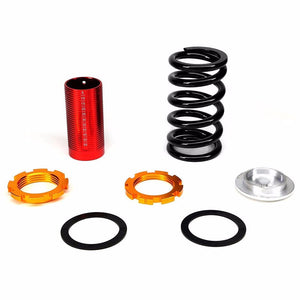 Front/Rear Red Scaled Black Coilover Lowering Spring For 88-91 Civic/88-97 CR-X/90-01 Integra-Suspension-BuildFastCar