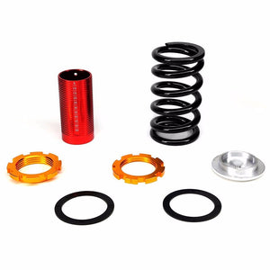 DNA Blue Shock Absorbers+Red Coilover Black Lowering Spring For 88-91 Civic/CRX-Shocks & Springs-BuildFastCar