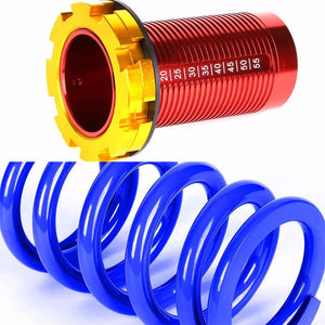 Front/Rear Red Scaled Blue Coilover Lowering Spring For 88-91 Civic/88-97 CR-X/90-01 Integra-Suspension-BuildFastCar