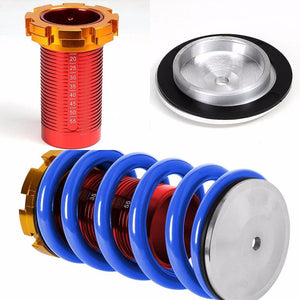 Front/Rear Red Scaled Blue Coilover Lowering Spring For 88-91 Civic/88-97 CR-X/90-01 Integra-Suspension-BuildFastCar
