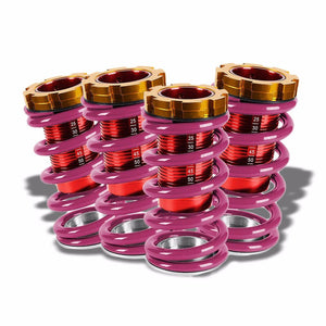 Front/Rear Red Scaled Purple Coilover Lowering Spring For 88-91 Civic/88-97 CR-X/90-01 Integra-Suspension-BuildFastCar