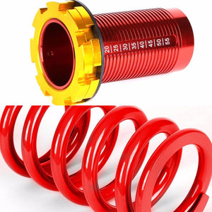 Front/Rear Red Scaled Red Coilover Lowering Spring For 88-91 Civic/88-97 CR-X/90-01 Integra-Suspension-BuildFastCar