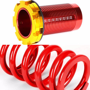 DNA Red Gas Shock Absorber+Red/Red Adjustable Coilover For Honda 92-95 Civic-Shocks & Springs-BuildFastCar