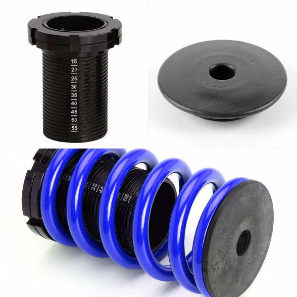 Front/Rear Scale Black Suspension Blue Coilover Lowering Spring 1"-4" Drop For 88-00 Civic/Integra-Suspension-BuildFastCar