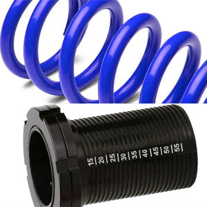 Front/Rear Scale Black Suspension Blue Coilover Lowering Spring 1"-4" Drop For 88-00 Civic/Integra-Suspension-BuildFastCar
