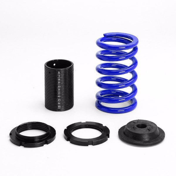 Front/Rear Scale Black Suspension Blue Coilover Lowering Spring 1"-4" Drop For 88-00 Civic/Integra-Suspension-BuildFastCar