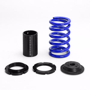 Silver Gas Shock Absorber+Scaled Sleeve Blue Coilover Spring T44 For 92-95 Civic-Shocks & Springs-BuildFastCar