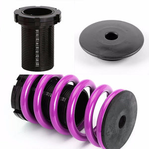 Red Gas Shock Struts+Scaled Sleeve Purple Coilover Spring T44 For 96-00 Civic-Shocks & Springs-BuildFastCar