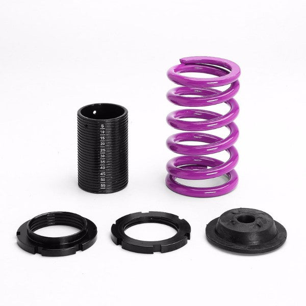 Front/Rear Scale Black Suspension Purple Coilover Lowering Spring 1"-4" Drop For 88-00 Civic/Del Sol-Suspension-BuildFastCar