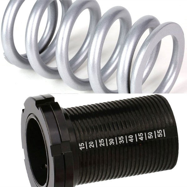 Front/Rear Scale Black Suspension Silver Coilover Lowering Spring 1"-4" Drop For 88-00 Civic/Integra-Suspension-BuildFastCar